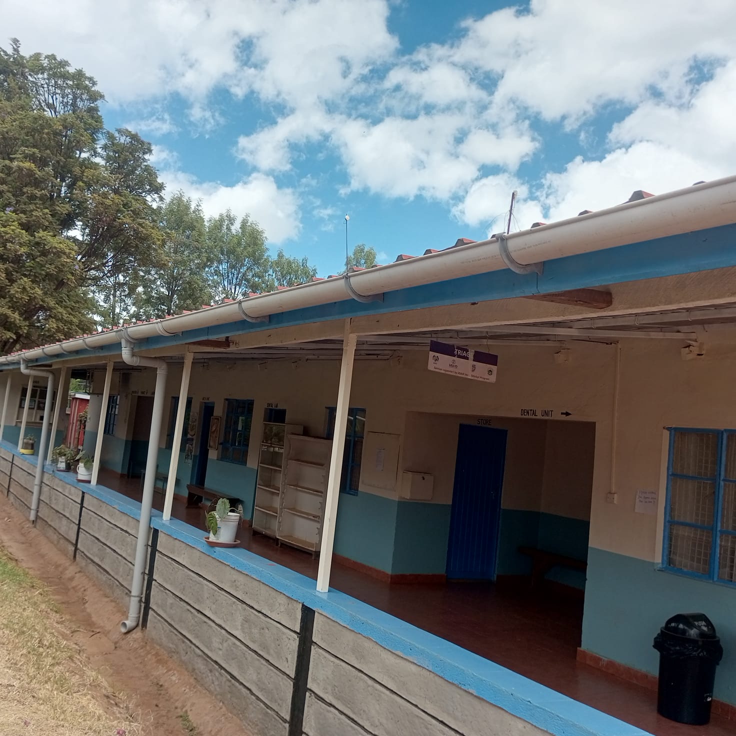 Front view of the dispensary